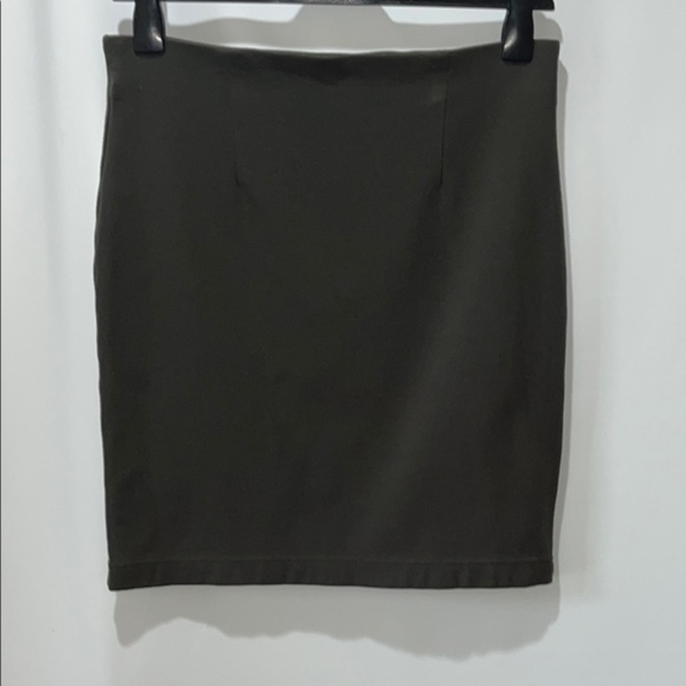 Olive green Knee-Length Pencil Skirt UK Size 16 - US size 12